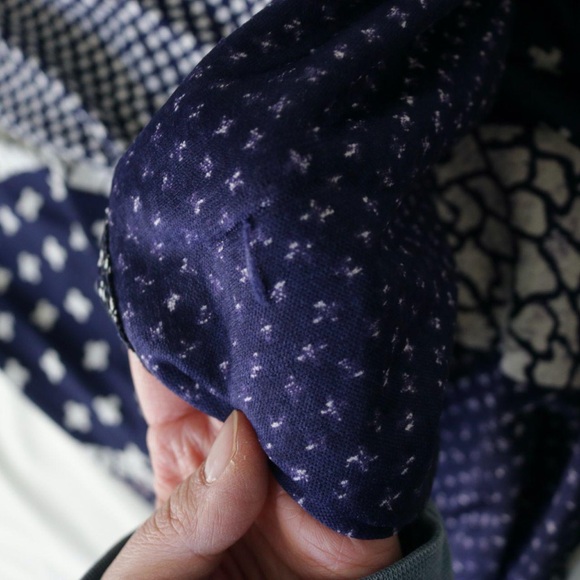 Blue patchwork patterned skirt - Picture 6 of 8